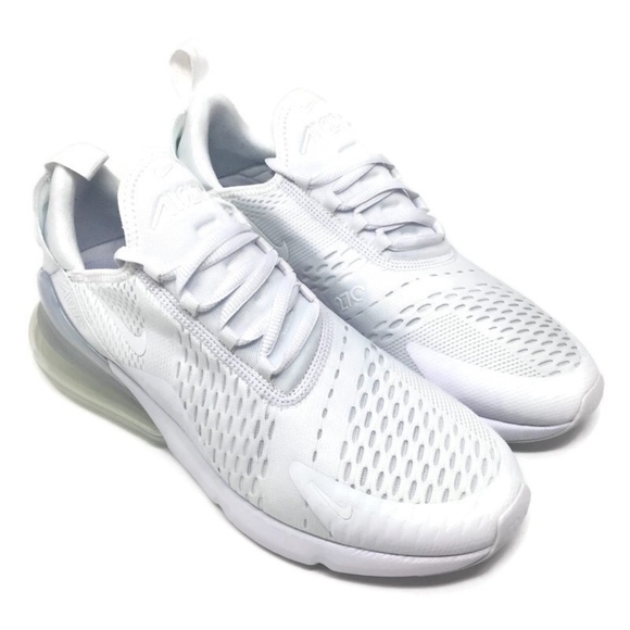 NIKE AIR MAX 270 Triple White Men's Size 9 Shoes NIKE AIR MAX 270 Triple White Men's Size 9 Shoes